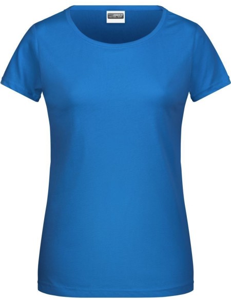 Dámské tričko z bio bavlny James+Nicholson 8007 - Cobalt S