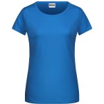 Dámské tričko z bio bavlny James+Nicholson 8007 - Cobalt XL