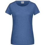 Dámské tričko z bio bavlny James+Nicholson 8007 - Light denim melange S