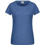 Dámské tričko z bio bavlny James+Nicholson 8007 - Light denim melange M