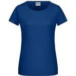 Dámské tričko z bio bavlny James+Nicholson 8007 - Dark royal XXL