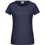 Dámské tričko z bio bavlny James+Nicholson 8007 - Navy M