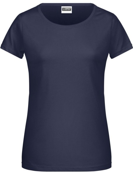 Dámské tričko z bio bavlny James+Nicholson 8007 - Navy S