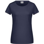 Dámské tričko z bio bavlny James+Nicholson 8007 - Navy M