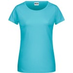 Dámské tričko z bio bavlny James+Nicholson 8007 - Pacific XXL