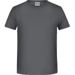 Chlapecké tričko z bio bavlny James+Nicholson 8008B - Graphite XXL