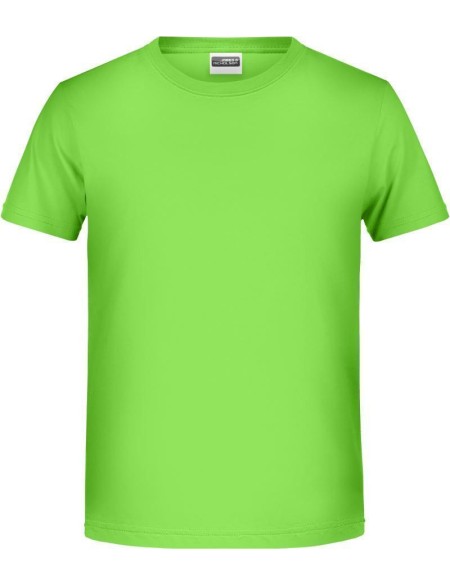Chlapecké tričko z bio bavlny James+Nicholson 8008B - Lime green XXL