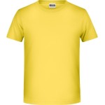 Chlapecké tričko z bio bavlny James+Nicholson 8008B - Yellow XXL