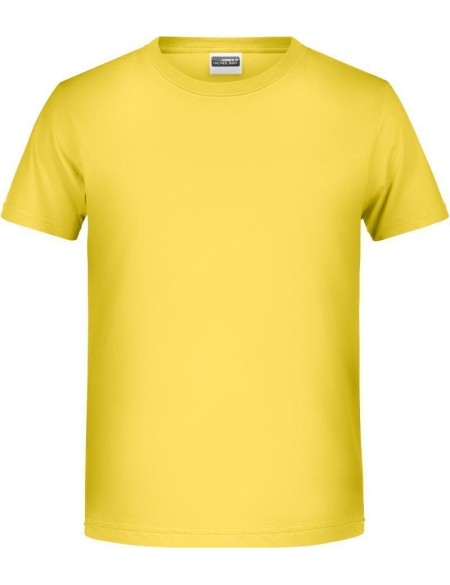 Chlapecké tričko z bio bavlny James+Nicholson 8008B - Yellow XXL