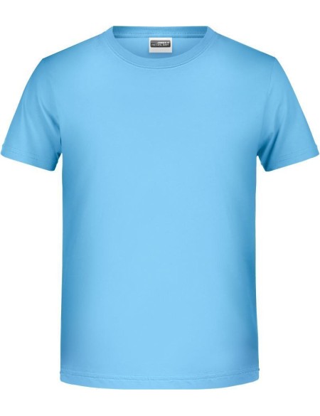 Chlapecké tričko z bio bavlny James+Nicholson 8008B - Sky blue M