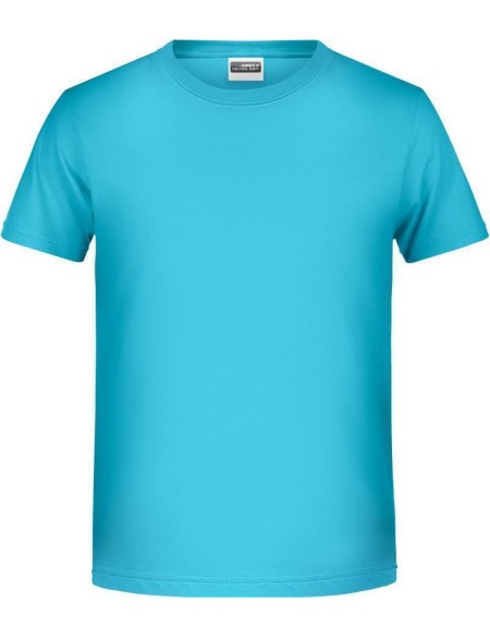 Chlapecké tričko z bio bavlny James+Nicholson 8008B - Turquoise XL
