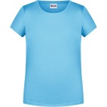 Dívčí tričko z bio bavlny James+Nicholson 8007G - Sky blue M