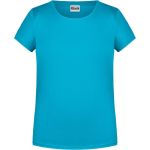 Dívčí tričko z bio bavlny James+Nicholson 8007G - Turquoise M