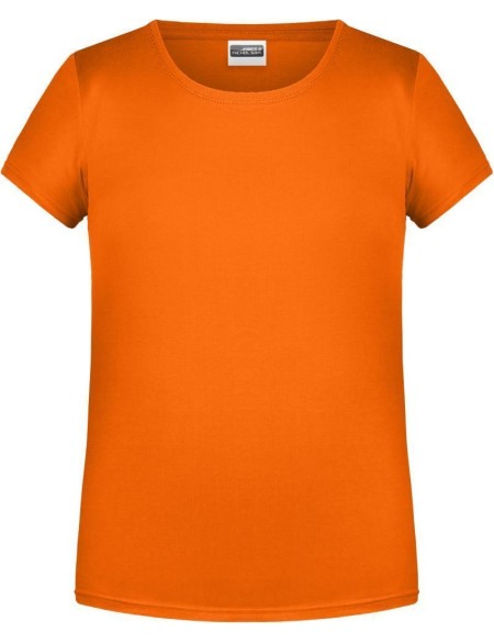 Dívčí tričko z bio bavlny James+Nicholson 8007G - Oranžová M