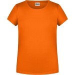 Dívčí tričko z bio bavlny James+Nicholson 8007G - Oranžová XL
