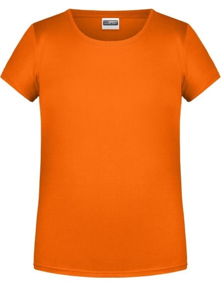 Dívčí tričko z bio bavlny James+Nicholson 8007G - Oranžová XL