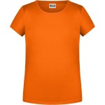 Dívčí tričko z bio bavlny James+Nicholson 8007G - Oranžová XXL