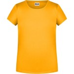 Dívčí tričko z bio bavlny James+Nicholson 8007G - Gold yellow S