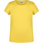 Dívčí tričko z bio bavlny James+Nicholson 8007G - Yellow S