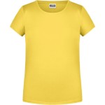 Dívčí tričko z bio bavlny James+Nicholson 8007G - Yellow M
