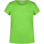 Dívčí tričko z bio bavlny James+Nicholson 8007G - Lime green XS