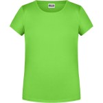 Dívčí tričko z bio bavlny James+Nicholson 8007G - Lime green L