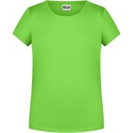 Dívčí tričko z bio bavlny James+Nicholson 8007G - Lime green XXL