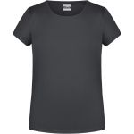 Dívčí tričko z bio bavlny James+Nicholson 8007G - Graphite XXL