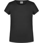 Dívčí tričko z bio bavlny James+Nicholson 8007G - Black M