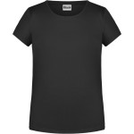 Dívčí tričko z bio bavlny James+Nicholson 8007G - Black XS