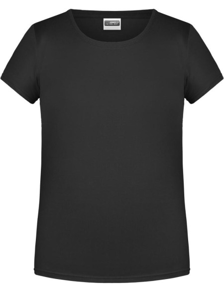 Dívčí tričko z bio bavlny James+Nicholson 8007G - Black XS