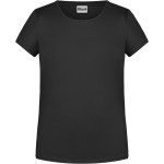 Dívčí tričko z bio bavlny James+Nicholson 8007G - Black S