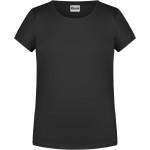 Dívčí tričko z bio bavlny James+Nicholson 8007G - Black M