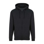 Pánská mikina na zip s kapucí ZOODIE - Black Smoke M