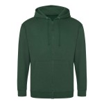 Pánská mikina na zip s kapucí ZOODIE - Bottle green M