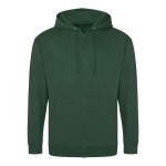Pánská mikina na zip s kapucí ZOODIE - Bottle green XL