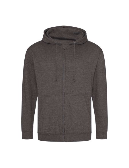 Pánská mikina na zip s kapucí ZOODIE - Charcoal XL
