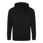 Pánská mikina na zip s kapucí ZOODIE - Deep black 4XL