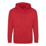Pánská mikina na zip s kapucí ZOODIE - Fire red L