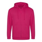 Pánská mikina na zip s kapucí ZOODIE - Hot pink L