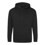 Pánská mikina na zip s kapucí ZOODIE - Jet black 4XL