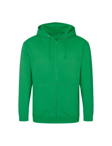 Pánská mikina na zip s kapucí ZOODIE - Kelly green M