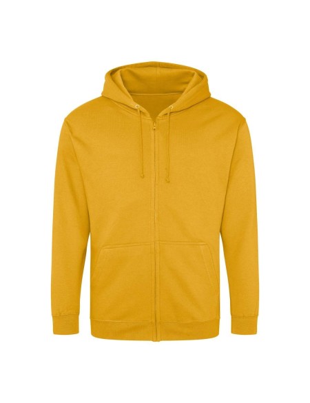 Pánská mikina na zip s kapucí ZOODIE - Mustard M