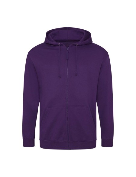 Pánská mikina na zip s kapucí ZOODIE - Purple M