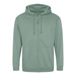 Pánská mikina na zip s kapucí ZOODIE - Dusty green L
