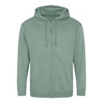 Pánská mikina na zip s kapucí ZOODIE - Dusty green XXL