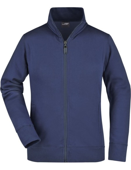 Dámská mikina na zip James+Nicholson JN52 - Navy XXL