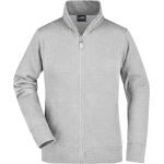 Dámská mikina na zip James+Nicholson JN52 - Grey heather XXL