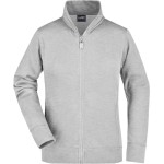 Dámská mikina na zip James+Nicholson JN52 - Grey heather XXL