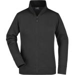 Dámská mikina na zip James+Nicholson JN52 - Black L